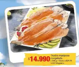 Metro Trucha mariposa congelada oferta