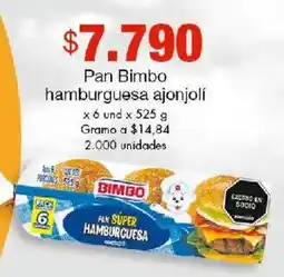 Metro Bimbo pan hamburguesa ajonjolí oferta