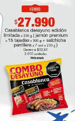 Metro Casablanca combo desayuno oferta