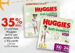 Metro Huggies active sec xtraflex xxg y xg pants oferta