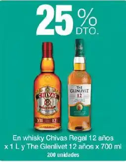 Jumbo Chivas Regal 12 años y The Glenlivet 12 años oferta