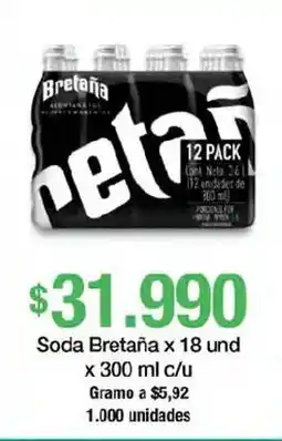 Jumbo Soda Bretaña oferta
