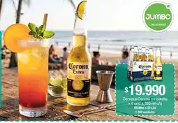 Jumbo Cerveza Corona en botella oferta
