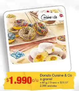 Metro Donuts Cuisine & Co oferta
