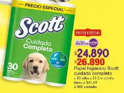 Metro Scott papel higiénico cuidado completo oferta
