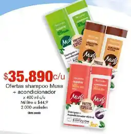 Metro Muss shampoo + acondicionador oferta