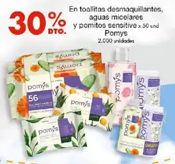 Metro Pomys toallitas desmaquillantes aguas micelares y pomitos sensitive oferta