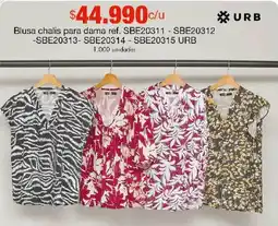 Metro URB blusa chalis para dama oferta
