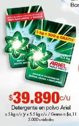 Metro Detergente en polvo Ariel oferta