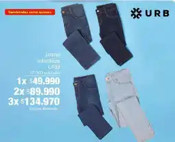 Metro Urb jeans infantiles oferta