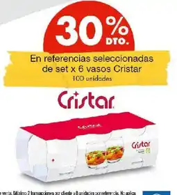 Metro Cristar set x 6 vasos oferta