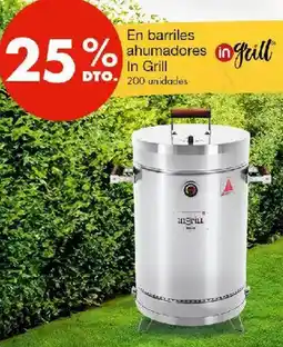 Metro In Grill barriles ahumadores oferta