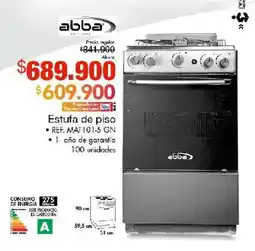 Metro Abba estufa de piso oferta