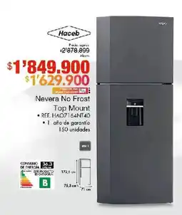 Metro Haceb Nevera No Frost Top Mount oferta