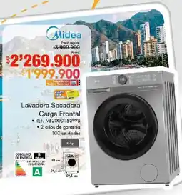 Metro Midea lavadora secadora carga frontal oferta