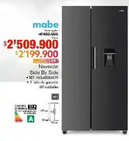 Metro Mabe nevecón side by side oferta