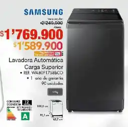 Metro Samsung lavadora automática carga superior oferta