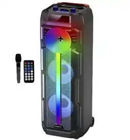 Falabella Parlante Portatil GD-2886 8 Pulgadas x 2 Pantalla Led RGB Microfono oferta