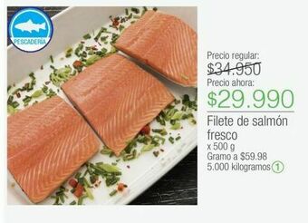 Jumbo Filete de salmón fresco x 500 g oferta