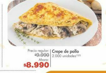 Metro Crepe de pollo oferta