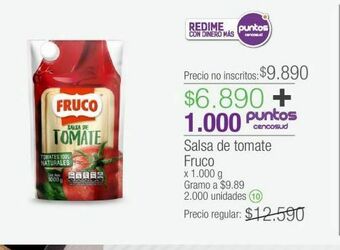 Jumbo Salsa de tomate fruco x 1.000 g oferta