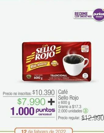 Jumbo Café sello rojo x 600 g oferta