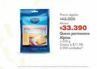 Metro Queso parmesano alpina oferta