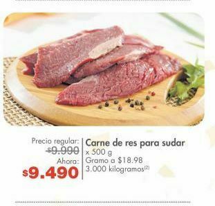 Metro Carne de res para sudar oferta