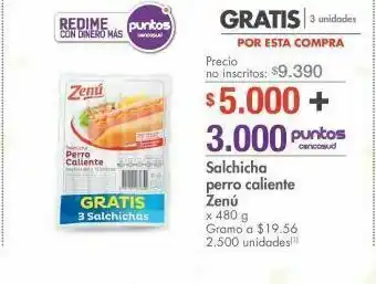 Metro Salchichas zenú oferta