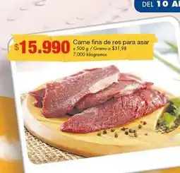 Metro Carne fina de res para asar oferta