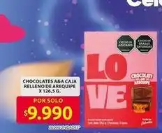 Ara A-derma - chocolates a&a caja relleno de arequipe oferta
