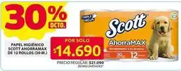 Ara Scott - papel higiénico ahorramax de 12 rollos oferta