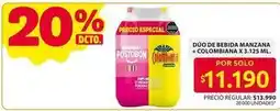 Ara Especial - dúo de bebida manzana + colombiana oferta