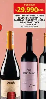 Ara Lisboa - vino tinto syrah alicante bouschet, vino tinto castelao, vino tinto lisboa syrah pingo doce oferta