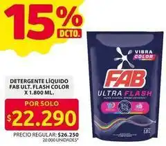 Ara Fab - detergente líquido ultra flash color oferta