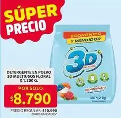 Ara 3d - detergente en polvo multiusos floral oferta