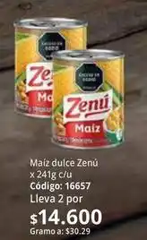 Nova Venta Zenú - maíz dulce oferta