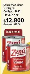 Nova Venta Zenú - salchichas viena código: 18832 oferta