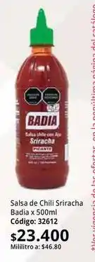 Nova Venta Badia - salsa de chili sriracha oferta