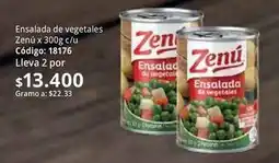 Nova Venta Zenú - ensalada de vegetales código: 18176 oferta