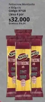 Nova Venta Monticello - fettuccine código: 87128 oferta