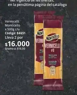 Nova Venta Monticello - vermicelli oferta