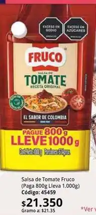 Nova Venta Fruco - salsa de tomate oferta