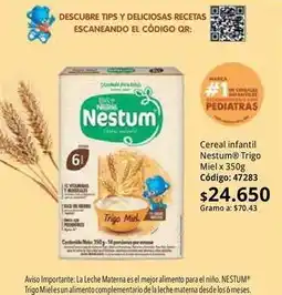 Nova Venta Nestum - trigo miel x 350g código: 47283 oferta