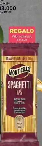 Nova Venta Monticello - spaghetti n°5 oferta