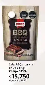 Nova Venta Fruco - salsa bbq artesanal oferta