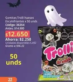 Nova Venta Gomitas trolli huesos escalofríantes x 50 unds código: 36354 oferta