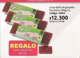Nova Venta Valor - lonja dulce de guayaba código: 19464 oferta