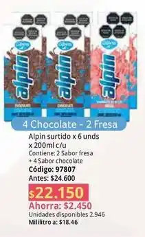 Nova Venta Alpin - surtido x 6 unds oferta