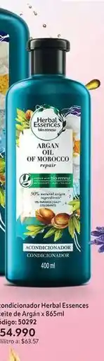 Nova Venta Herbal essences - acondicionador aceite de argan x 855ml oferta